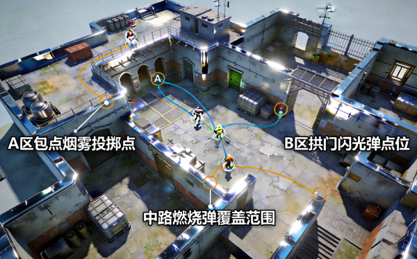 CSGO投掷物高清点位3D视频教学示意图